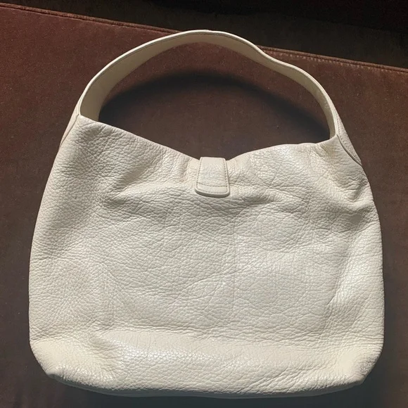 Dooney & Bourke Pebble Grain Logo Lock Bag - Bone - Picture 6 of 14